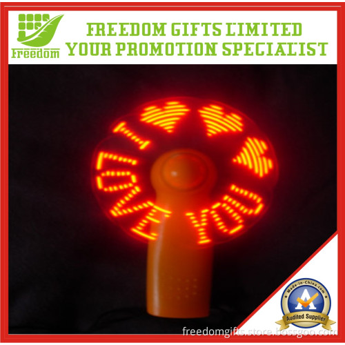 Small Size OEM Flashing Message Mini Fan